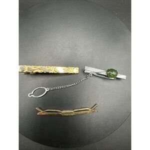 Set Of 3 Vintage Tie Clips - Anson